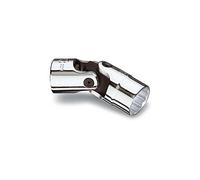 Beta 910B/SN 17 - Chiavi a bussola snodate con attacco quadro femmina 3/8" bocca poligonale, cromate