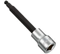 Beta 910BP 5L - Chiavi a bussola maschio esagonale con estremità sferica con quadro femmina da 3/8" cromate - inserti bruniti