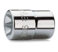 Beta 910FTX 6 - Chiavi a bussola con attacco quadro femmina 3/8" per viti con profilo Torx cromate