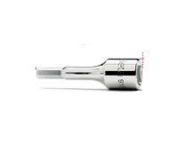 BETA 910ME 4 - Chiavi a bussola maschio esagonale con attacco quadro femmina 3/8" cromate