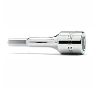 Beta 910ME 7 - Chiavi a bussola maschio esagonale con attacco quadro femmina 3/8" cromate