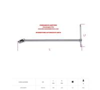 BETA 920/40 CHIAVE A T QUADRO MASCHIO 1/2 POLLICE PER BUSSOLE 1/2 POLLICE