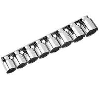 Beta 920B/SB8 - Serie di 8 chiavi a bussola a mano bocca poligonale (art. 920B) su supporto