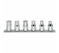 Beta 920FTX/SB6 - Serie di 6 chiavi a bussola a mano per viti con testa a profilo Torx (art. 920ftx) con supporto