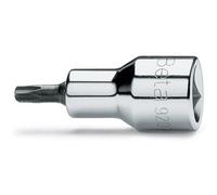 Beta 920RTX 40 - Chiavi a bussola maschio per viti con impronta tamper resistant Torx, con attacco quadro femmina 1/2" cromate - inserti bruniti