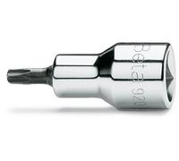 Beta 920TX 27 - Chiavi a bussola maschio per viti con impronta Torx, con attacco quadro femmina 1/2" cromate - inserti bruniti