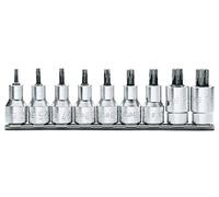 Serie di 9 chiavi a bussola TORX maschio attacco 1/2" Beta 920TX/SB9 da T20-T60