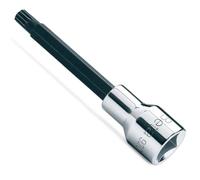 Beta 920XZN 8L - Chiavi a bussola maschio per viti con impronta XZN, con attacco quadro femmina 1/2" cromate - inserti bruniti