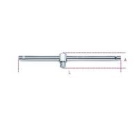 Beta 928/42 Quadro maschio 3/4 con spina scorrevole cromato per bussole