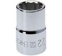 Beta 928B 22 - Chiavi a bussola con attacco quadro femmina 3/4" bocca poligonale, cromate