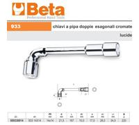 BETA 933 CHIAVI A PIPA DOPPIE ESAGONALI CROMATE LUCIDE
