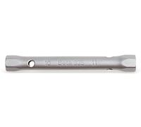 CHIAVI A TUBO DOPPIE ESAGONALI SERIE LEGGERA CROMATE SATINATE MM 21x23 ART. 935