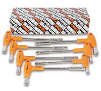 SERIE DI 7 CHIAVI A PIPA ESAGONALI-POLIGONALI CON IMPUGNATURA DI MANOVRA ART. 94