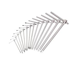 Beta 951/S14 Chiavi a T con Tre Estremità Maschio Esagonale Cromate, 14 Pezzi, Acciaio Resistente, Ideale per Sviluppare Coppie Elevate