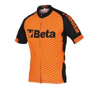 BETA 9542M L - Maglia Maniche Corte in Microfibra Traspirante, Zip Lunga Coperta, Tre Tasche Posteriori di Cui 1 con Zip, Elastico in Silicone a Fondo Maglia
