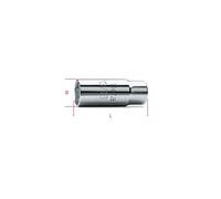 BETA CHIAVE A BUSSOLA PER CANDELE 20,8MM CON ATTACCO DA 1/2'
