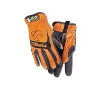 Beta 9574O L - Guanto da lavoro, con polsino elastico elasticizzato, pollice ed indice rinforzati, in pelle sintetica che consente l'uso di dispositivi touchscreen