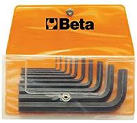 BETA Serie Di 10 Chiavi Maschio Esagonale Piegate Acciaio Brunito - ISO 2936 - 9