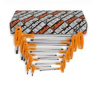 SERIE DI 13 CHIAVI MASCHIO PIEGATE CON IMPUGNATURA PER VITI CON IMPRONTA TORX® C