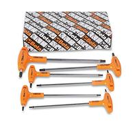 SERIE DI 6 CHIAVI MASCHIO PIEGATE CON IMPUGNATURA PER VITI CON IMPRONTA TORX® CR