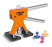 BETA 1366A Attrezzo levabolli con kit di 19 funghetti di plastica Da utilizzare con colla a caldo per superfici verniciate 1851VK-12V