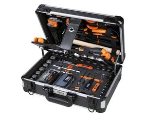 Beta BW 2054E-128 - Valigia in Plastica con Assortimento di 128 Utensili per Manutenzione Generale
