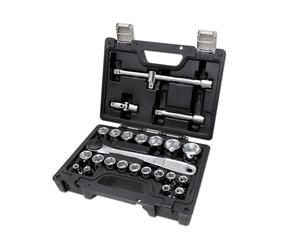 Beta BW 923E/C25 - Set Professionale da 20 Chiavi a Bussola Esagonali e 5 Accessori, in Cassetta di Plastica