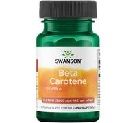 , Beta Carotene, 10.000IU (3.000Mcg), 250 Capsule Morbide, Altamente Dosato, Tes