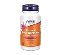 Beta-carotene naturale NOW, 7.500 µg (90 capsule molli)