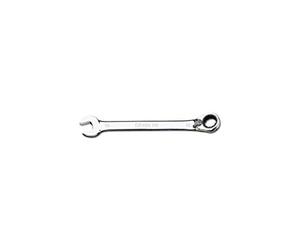 BETA - Chiave Combinata a Cricchetto Reversibile Cromata con Forchetta e Poligonale Piegata, Chiave Professionale per Serraggio Dadi e Bulloni Officina e Manutenzione Meccanica, 19 mm, 142K 19