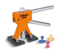 BETA 1366A Attrezzo levabolli con kit di 19 funghetti di plastica Da utilizzare con colla a caldo per superfici verniciate 1851VK-12V