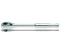 BETA - Cricchetto Reversibile 1/2" con Impugnatura in Metallo Cromato, Chiave a Cricchetto Professionale per Bussole Officina Meccanica e Manutenzione Industriale, 920M/55