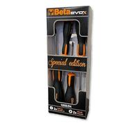 Beta Tools – Set di 4 giraviti Evox 1203E/D4 – piatto e croce PH1 e PH2