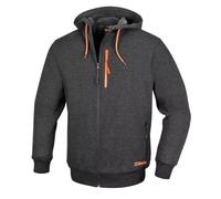 BETA FELPA GRIGIA ZIP LUNGA C/CAPPUCCIO 280GR ART.7665G TRE TASCHE C/ZIP OFFERTA
