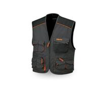 Beta gilet multitasche da lavoro in TC canvas 7907 tg L 52 grigio arancio