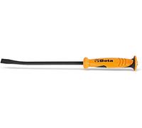 BETA - Leva Professionale a Estremità Piatta Curva 600 mm in Acciaio Legato, Leva da Officina per Smontaggio e Lavori Gravosi Auto Meccanica e Manutenzione, 965 600