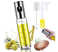 BETA NOBLE Diffusore di olio rinforzato: spruzzatore di olio per cucinare, spruzzatore di olio per cucinare, spruzzatore di olio d'oliva per insalata, barbecue, cottura in cucina