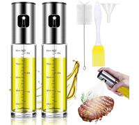 BETA NOBLE 〖Rinforzato〗Spruzzatore per olio per cucinare, flacone spray per olio per cucinare, (2 pezzi)
