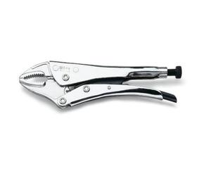 BETA - Pinza Regolabile Autobloccante 140 mm con Ganasce Concave Cromate, Pinza Grip Professionale per Serraggio Tubi Bulloni e Componenti Officina Meccanica Manutenzione Tecnica, 1052 140