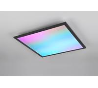 BETA PLAFONIERA LED 18W 2000lm, 2700 - 6500K QUADRATA BORDO NERO ANCHE RGB CON EFFETTO RAINBOW CON TELECOMANDO MULTIFUNZIONE L. 45CM