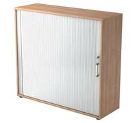 BETA R 1733S | Armadio a serranda | 3 OH maniglia in metallo cromato Noce