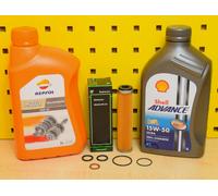 Beta RR 350 Ölwechselset Olio Filtro Dichtungen Shell Repsol Motore Trasmissione