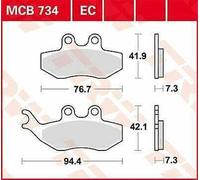 Beta RR 50 2004-2017 TRW Ceramica Pastiglie Freno MCB734