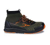 BETA Scarpe Alte da Lavoro Antinfortunistiche 0-Gravity Leggerissime con Tomaia in Tessuto Mesh Idrorepellente, Suola in Eva e Puntale in Polimerico, Colore Verde Nero, Taglia 38 EU