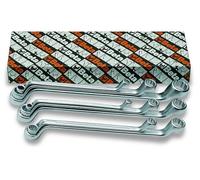 Serie set 8 chiavi Beta Tools 90/S8 poligonali doppie curve cromate officina