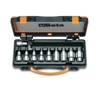 BETA SET CASSETTA CHIAVI A BUSSOLA INSERTI MASCHIO ESAGONALE 10 PZ 920PE/C10