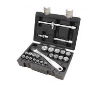 Beta set chiavi a bussola esagonale 25 pz con cricchetto attacco 1/2" in acciaio