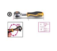BETA TOOLS CRICCHETTI REV. 3/8 IMPUGNAT. ROTAN. /58