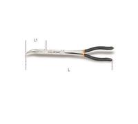 BETA TOOLS PINZE LUNGHE DP. CERN. 1/2TONDI 45° L/DP