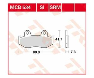 Beta Tr 35 260 1990-1992 TRW Ceramica Pastiglie Freno MCB535